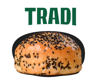 El más conocido  Pan neutro acompañado con un mix de sésamo, estética tradicional en pan de burger que nos acompaña desde 2018.Gramaje: 80gr. Diámetro: 10cm.